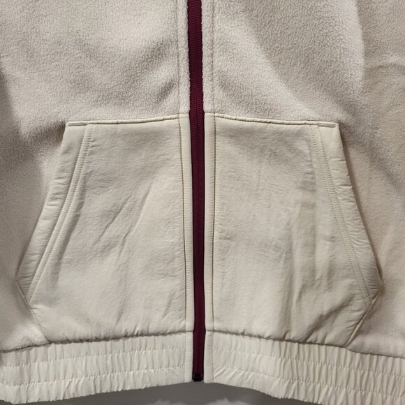 Puma ESS ELEVATED Full-Zip Off White Hoodie In Large - Picture 9 of 14